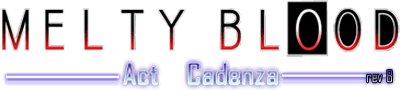 Melty Blood: Act Cadenza Логотип