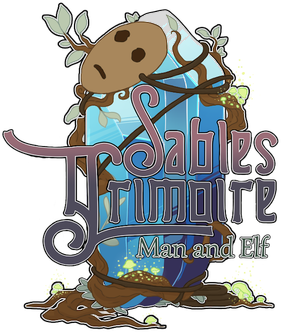 Sable's Grimoire: Man And Elf Логотип