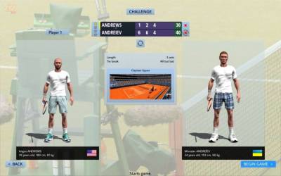 Full Ace Tennis Simulator скачать на пк