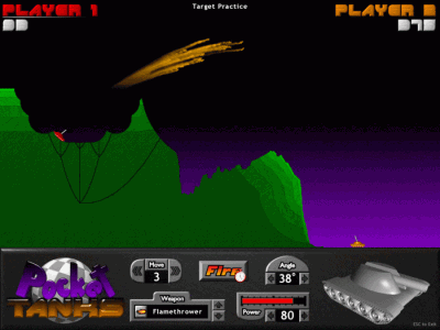 Pocket Tanks Deluxe скачать на пк