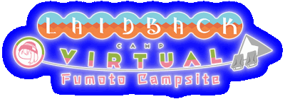 Laid-Back Camp - Virtual - Fumoto Campsite Логотип