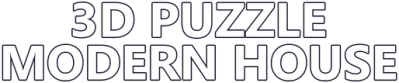 3D PUZZLE - Modern House Логотип