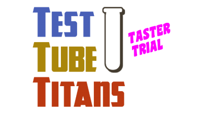 Test Tube Titans: Taster Trial Логотип
