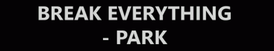 Break Everything - Park Логотип