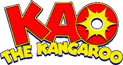 Kao the Kangaroo (2000 re-release) Логотип