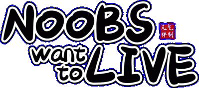 Noobs Want to Live Логотип