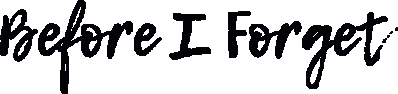 Before I Forget Логотип