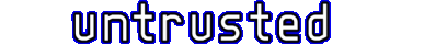 Untrusted Логотип