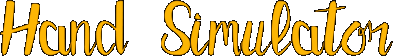 Hand Simulator Логотип