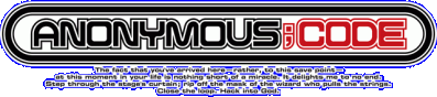 ANONYMOUS;CODE Логотип