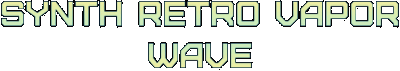 Synth Retro Vapor Wave Логотип
