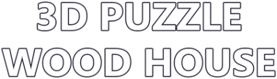 3D PUZZLE - Wood House Логотип