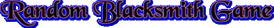 Random Blacksmith Game Логотип