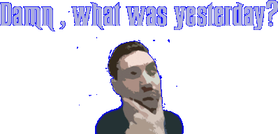 Damn, what was yesterday? Логотип